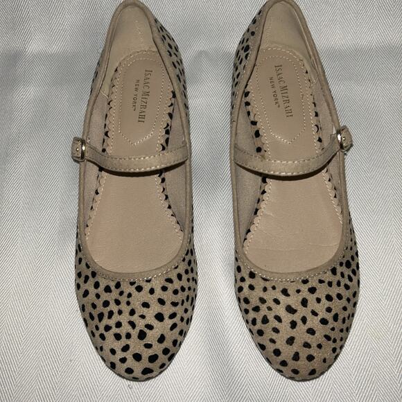 Isaac Mizrahi Shoes - Isaac Mizrahi Women's Leopard Print Mary Jane Ballet Flats Shoes Sz 7.5 NWOT